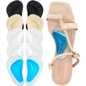 Plantar Fasciitis Arch Support Shoe Insoles 5 Pairs, Thicken Gel Arch